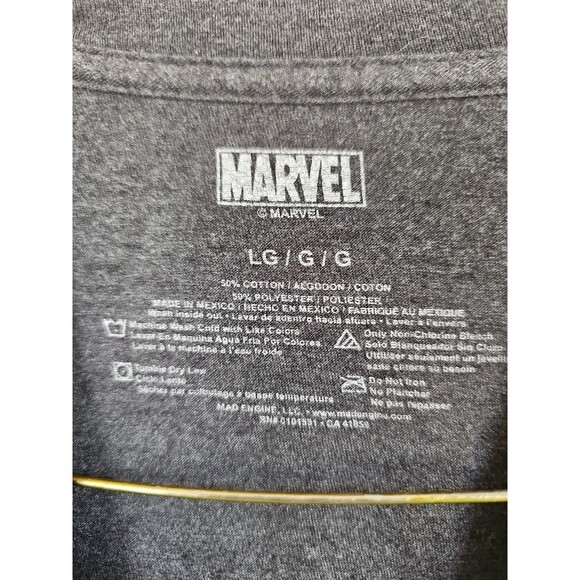 Captain America Shield Logo Marvel Comics Mens Large T-Shirt - Picture 3 of 3